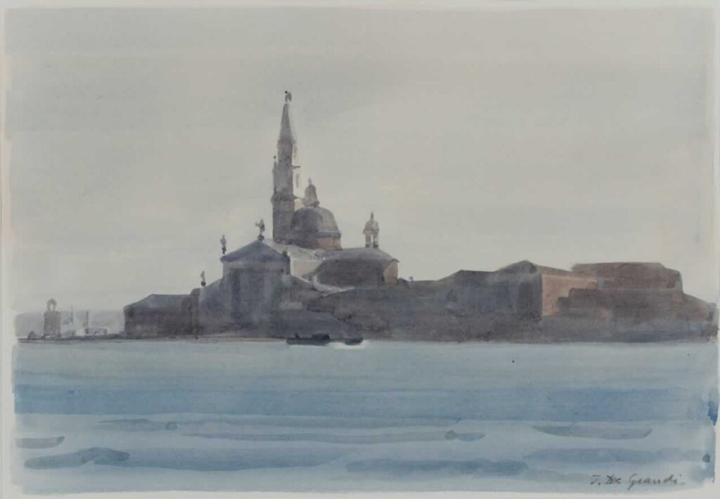 Italo De Grandi : 
San Giorgio par temps gris